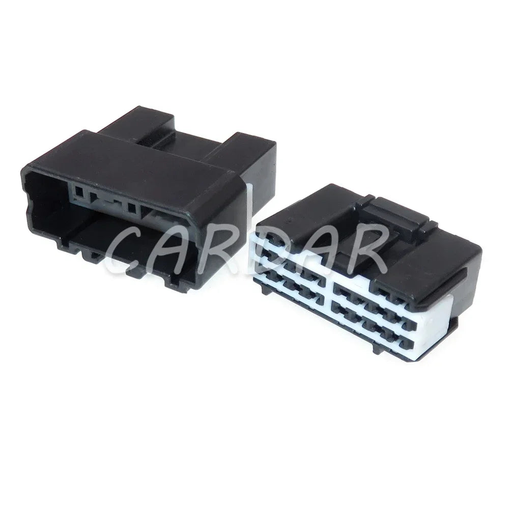 20 Pin Car Electrical Socket Auto Unsealed Connector Automotive Male Female Docking Adapter 6098-7358 6098-7361