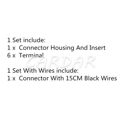 6 Pin Socket Auto Plug Automotive Connector For Car