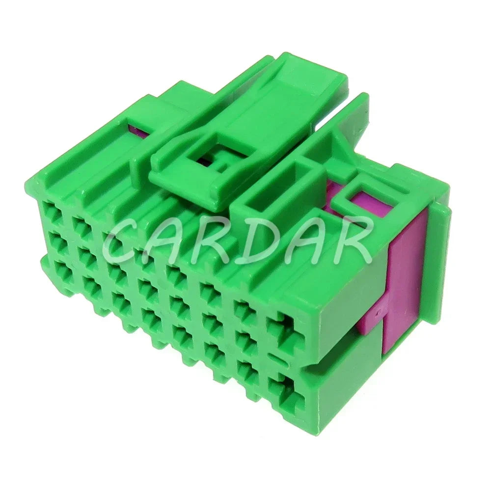 23 Pin Green Auto Computer Central Control Plug Car Plastic Housing Unsealed Electrical Composite Socket 1J0962623B