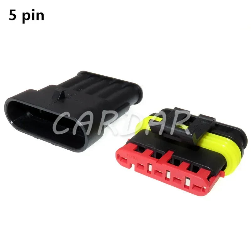 High Quality Superseal AMP/Tyco Waterproof Electrical Connector 1/2/3/4/5/6 Way Pin Sealed Plug Cable Sockets For Car Truck