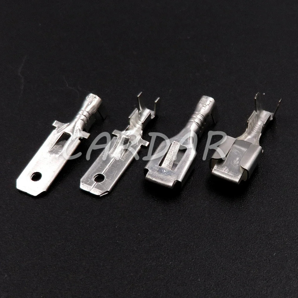 9 Pin 6.3 Series Automobile Large Current Male Female Docking Wire Cable Unsealed Socket With Terminal