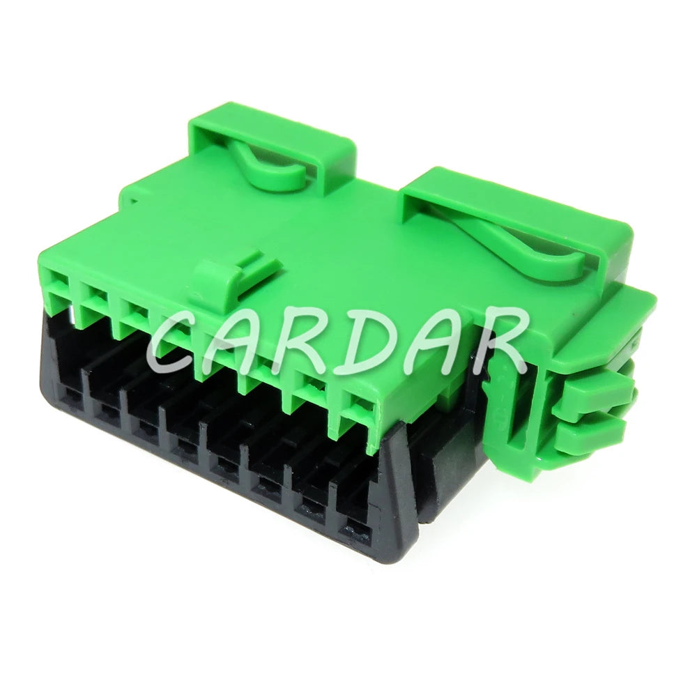16 Pin 953490-3 Auto Electric Wire Socket Car Wiring Unsealed Connector Green Automotive OBD Diagnostic Plug