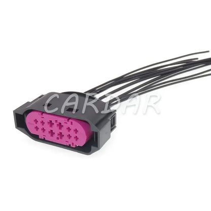 12 Pin 1J0 941 165 1J0941165 Female Auto Electric Connector Waterproof Light Socket For VW Audi