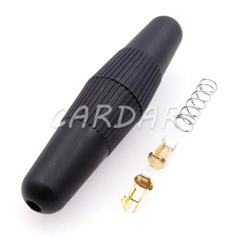 Black Fuse Holder BX3017A Screw Type Glass Fuses Box With Spring and Terminal