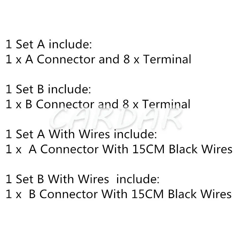8 Pin 10487 Universal Car Radio ISO Connector Car Radio Connector Adaptor Plug Use For Wire Harness