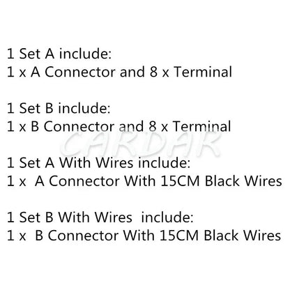 8 Pin 10487 Universal Car Radio ISO Connector Car Radio Connector Adaptor Plug Use For Wire Harness