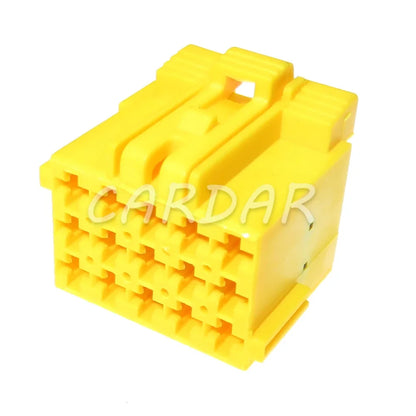 15 Pin Yellow Automotive Power Amplifier Male Female Docking Plastic Housing Unsealed Socket 1-967628-3 1-967623-3