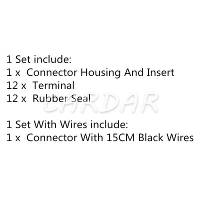 12 Pin 0-1452299-1 Auto Waterproof Socket 1.5 3 Series 0-1452300-1 Car ABS Pump Headlights Composite Connector 0-1452301-1