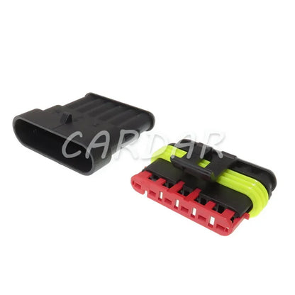 6 Pin 282090-1 282108-1 Automotive Plug Waterproof Socket With Metal Terminals And Rubber Seals