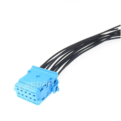 10 Pin 0.6 Series Miniature Car Low Current Unsealed Electrical Socket 3-968636-1 Blue Auto Wire Connector
