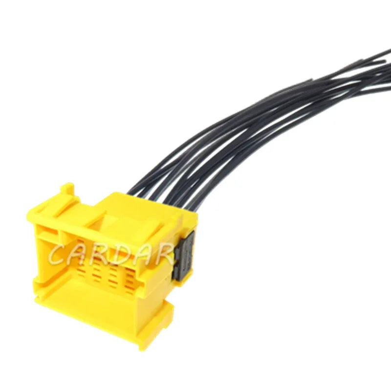 15 Pin Yellow Automotive Power Amplifier Male Female Docking Plastic Housing Unsealed Socket 1-967628-3 1-967623-3