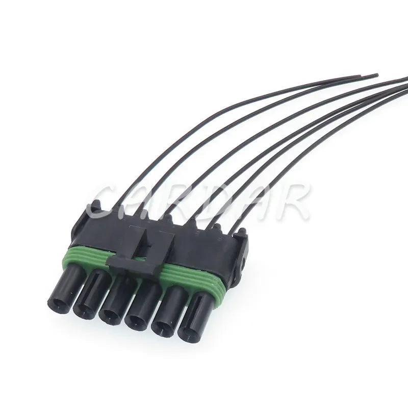 6 Pin 12015799 12010975 Auto Accelerator Pedal Plug For Delphi Electrical Car Connector