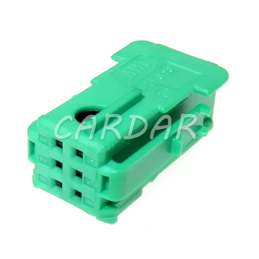 6 Pin 0.6 Series Miniature Green Auto Wire Harness Unsealed Socket 185311-1 953381-1 953382-3