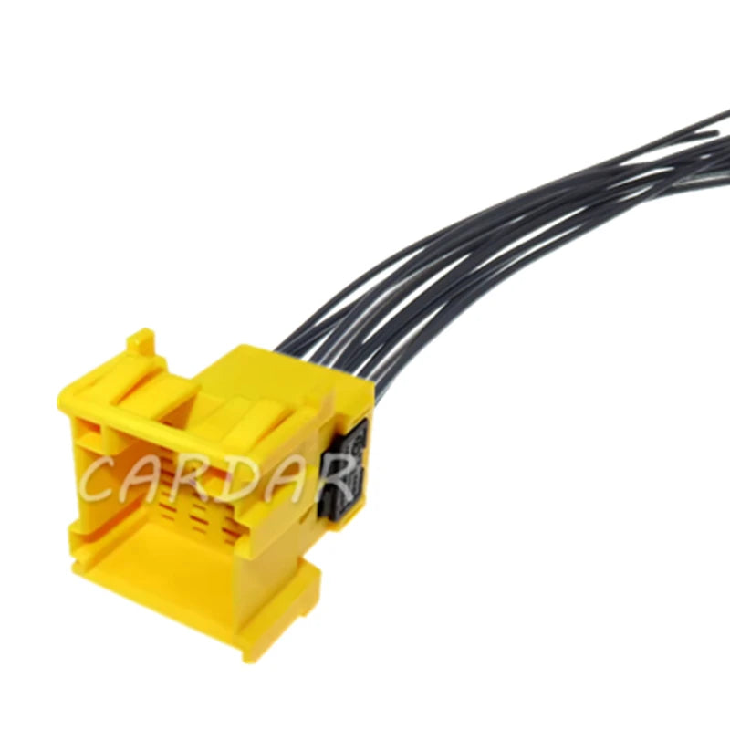 12 Pin 3.5 Series Yellow Auto Electric Cable Unsealed Female Socket Male Plug With Terminal 1-967622-6 1-967627-6
