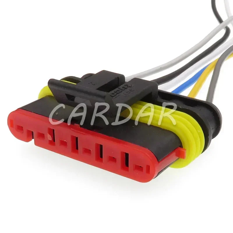 Superseal 1.5 Kit AMP Tyco 1/2/3/4/5/6 Pin Waterproof Electrical Wire Connector Waterproof With Wire Harness
