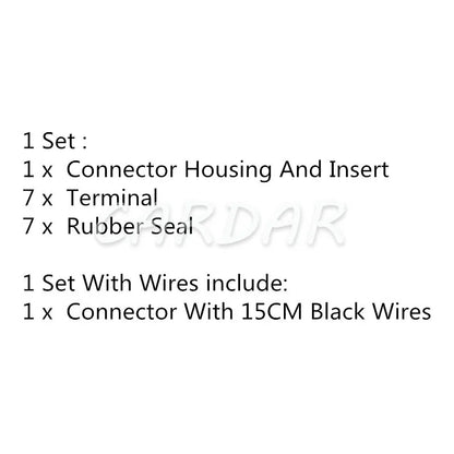 7 Pin PB536-07027 PB53607027 Car Waterproof Connector Air Flow Sensor Plug 08061010 For Mitsubishi Lancer Evolution