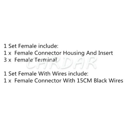 3 Pin 1.5 Series 1801178-4 Auto Intake Pressure Sensor Cable Harness Waterproof Socket With Terminal