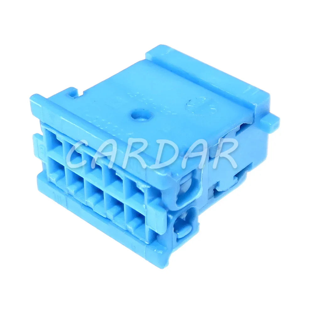 10 Pin 0.6 Series Miniature Car Low Current Unsealed Electrical Socket 3-968636-1 Blue Auto Wire Connector