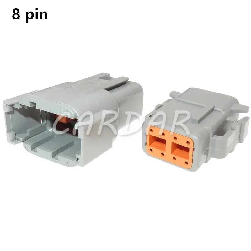 Deutsch DTM Waterproof Wire Connector Kit DTM06-2/3/4/6/8/12S DTM04-2/3/4/6/8/12P Automotive Sealed Plug with pins