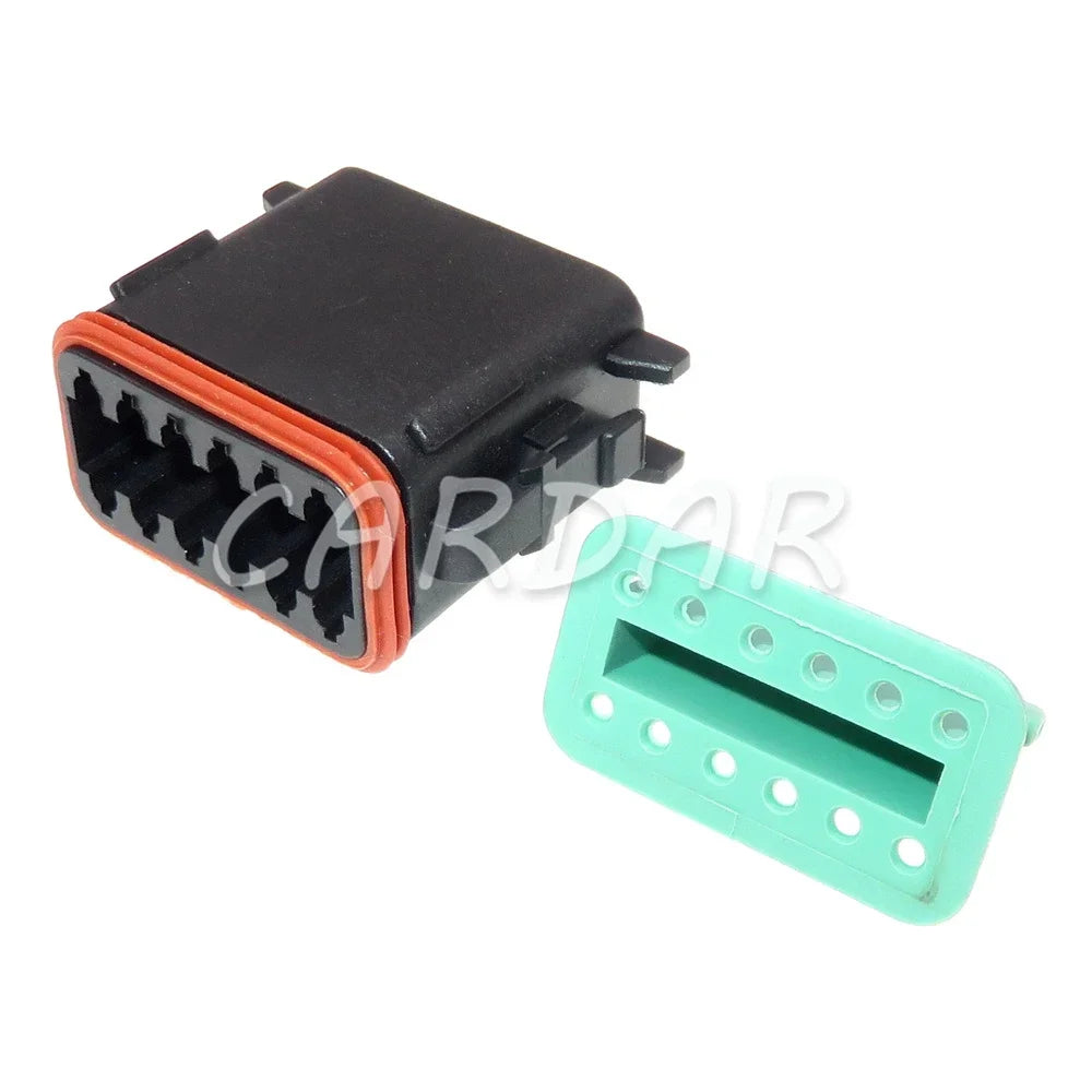 12 Pin 1.6 Series Car Cable Socket Car Window Plastic Housing Wire Connector For Excavator Crane DT04-12P DT04-12S