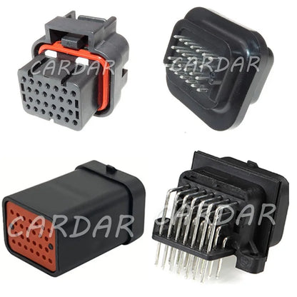 26 Pin 6437288-6 1437288-6 3-1437290-7 Car ECU Connector Wire To Board Plug Straight PCB Socket