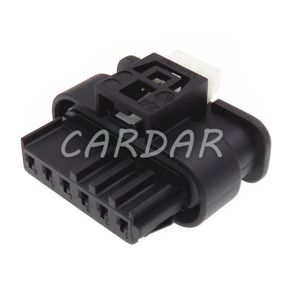 6 Pin 1.2 Series Automotive Electric Cable Plastic Housing Socket With Terminal and Rubber Seals For VW Audi