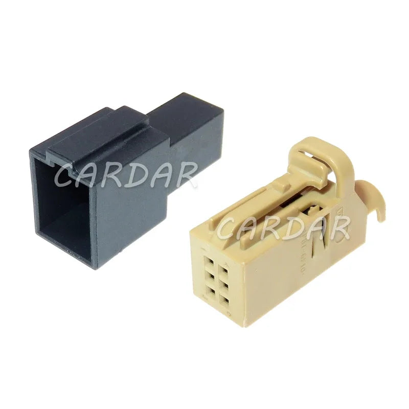 6 Pin 0.6 Series Brown Automotive Tire Pressure Alarm Cable Harness Socket 1534121-2 4D0971636A
