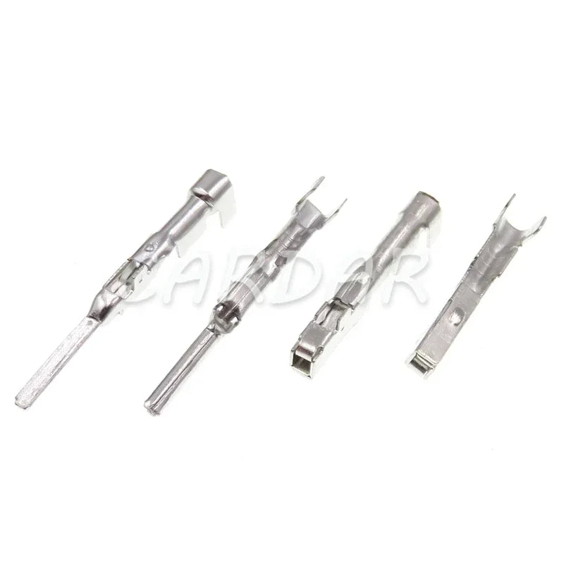 2 Pin 1.2 Seires White Automobile Wiring Plastic Male Plug Female Socket Unsealed Connector With Terminal