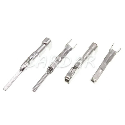 2 Pin 1.2 Seires White Automobile Wiring Plastic Male Plug Female Socket Unsealed Connector With Terminal