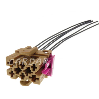 Conector de enchufe eléctrico de 6 pines para cable de ventilador soplador automático de VW Audi