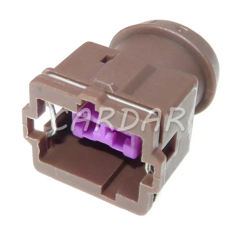 2 Pin 3.5 Series Auto Wiring Socket Cable Wire Unsealed Plastic Brown Connetcor With Terminal