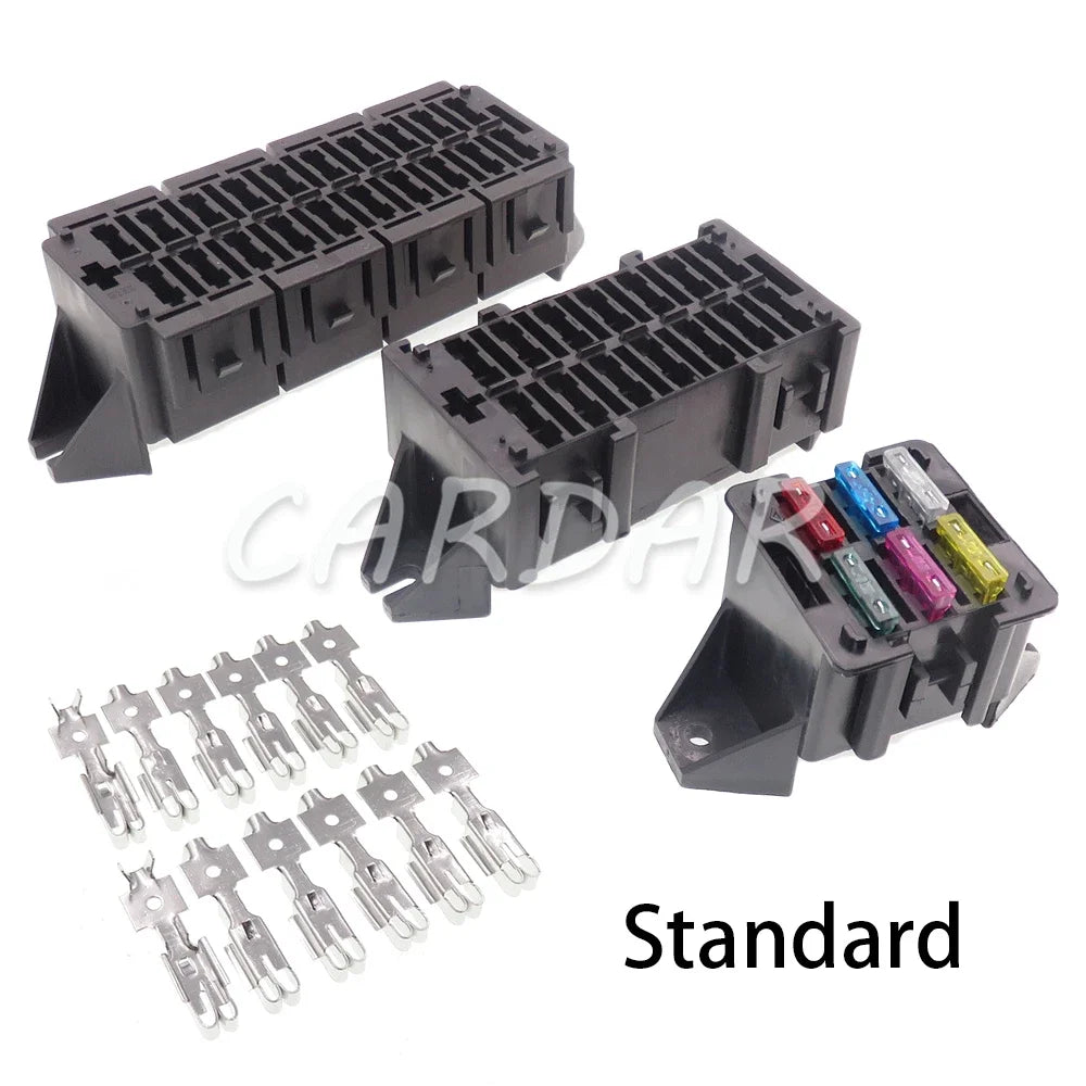 6/14/20 Way Standard Car Fuse Holder Box Blade Fuse Block Automotive Multi-circuit Assembly Control Box with Terminals