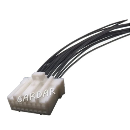 16 Pin White Automobile Adapter Car Electric Wiring Harness Socket Auto Unsealed Connector With Terminal