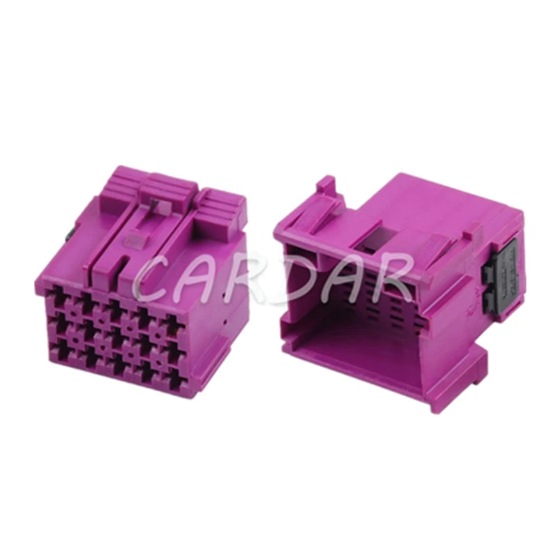15 Pin 1-967623-1 1-967628-1 Purple Automotive Power Amplifier Male Female Docking Plastic Sockets Auto Plug