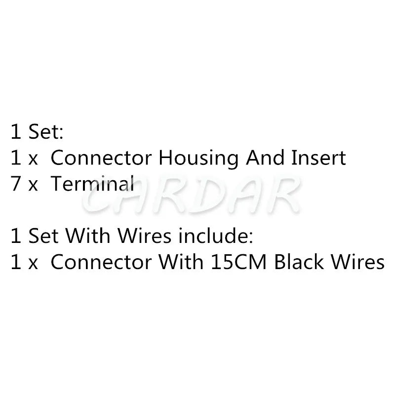 7 Pin 3.5 Series 927295-1 Automotive Electric Cable Haness Socket Auto Connector Car Unsealed Adapter