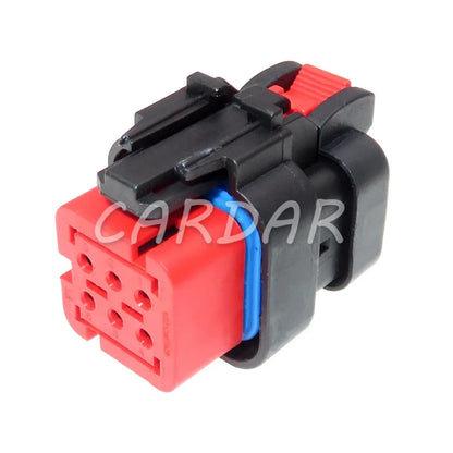 6 Pin 1.6 Series Red Auto Electric Wire Male Female Docking Unsealed Socket 776434-1 776433-1