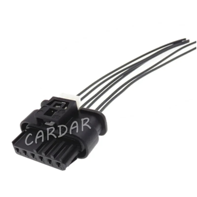 6 Pin 1.2 Series Automotive Electric Cable Plastic Housing Socket With Terminal and Rubber Seals For VW Audi
