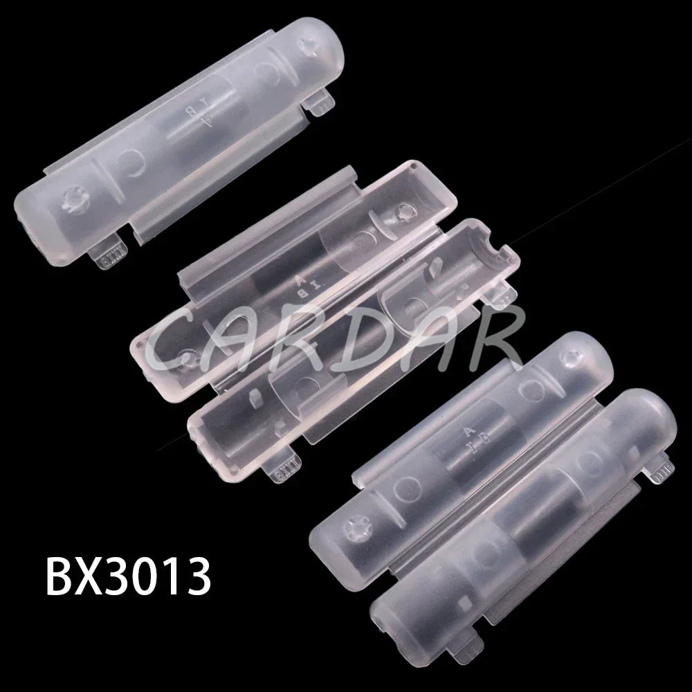 6x30mm 6*30mm White Double Glass Tube Fuse Holder Flip Type Fuses Box Fuse Socket With Terminal