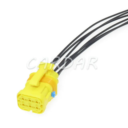 6 Pin 1.5 Series Yellow Auto Waterproof Connector Cable Socket With Terminal And Rubber Seals 18651000001