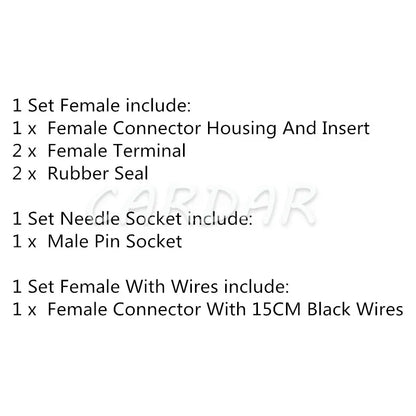 2 Pin 7223-8522-40 6520-0628 Auto Wire Harness Plug Electric Cable Waterproof Connector
