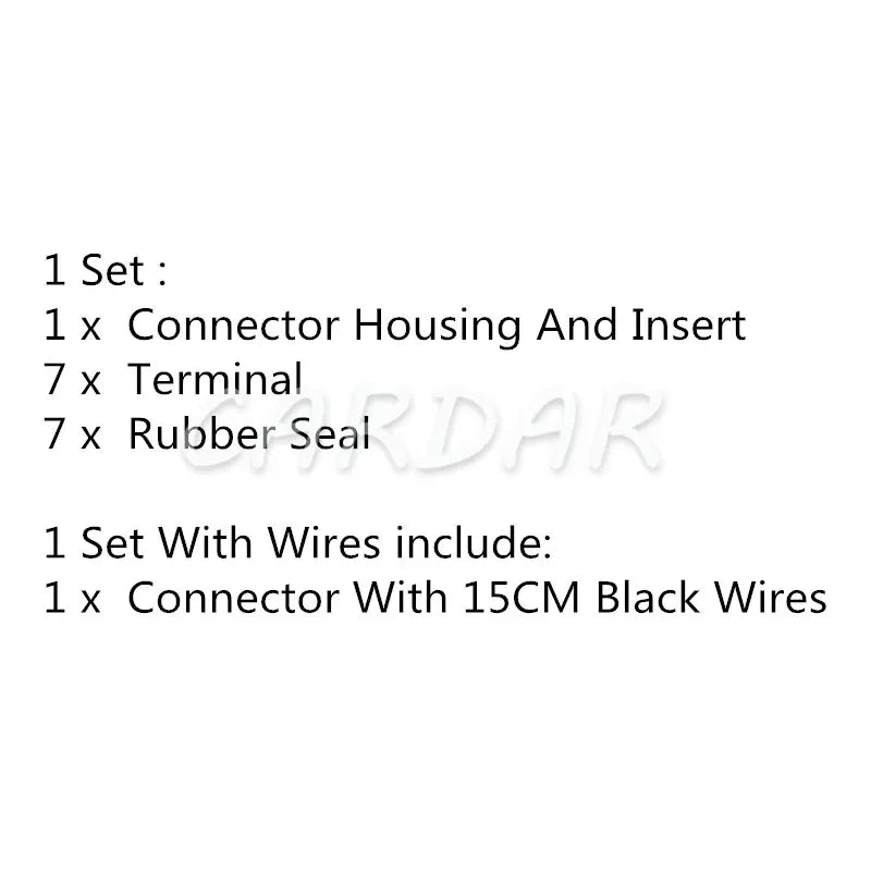 7 Pin Automotive Electric Cable Socket Car Wiring Terminal Wire Connector Auto Parts 1-1355396-1 A2115450328
