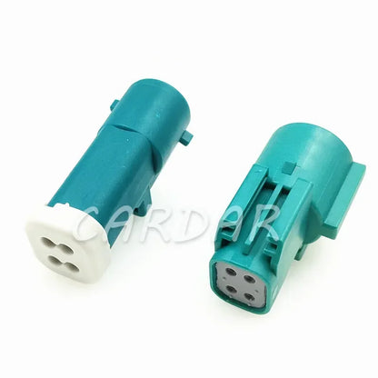 4 Pin Electrical Wire Connector Auto Sealed Waterproof Sockets With Terminals