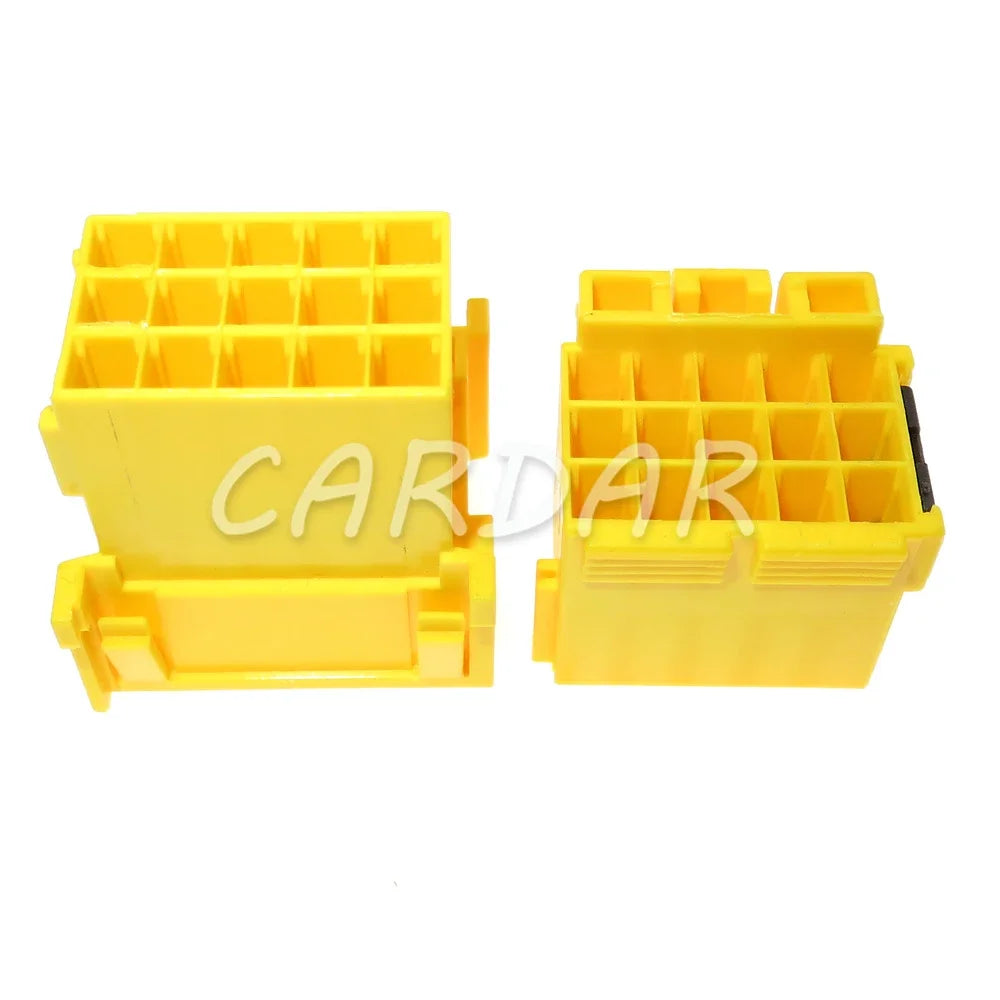 15 Pin Yellow Automotive Power Amplifier Male Female Docking Plastic Housing Unsealed Socket 1-967628-3 1-967623-3