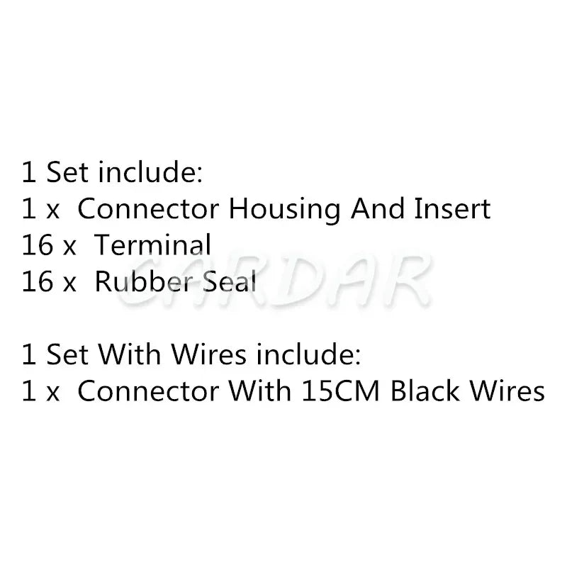 16 Pin Automotive Wire Connector Car Waterproof Socket Auto Electrical Plug Auto Parts FW-C-16F-B