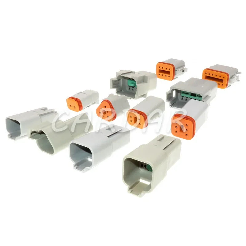 Deutsch DT 2 3 4 6 8 12 Pin Waterproof Connector Electrical Wire Socket 22-16AWG For Car Bus Motor Truck Engine Gearbox