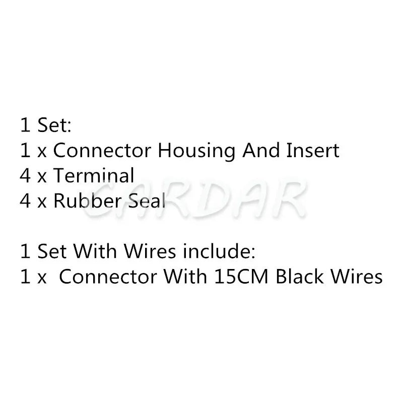 4 Pin Electircal Automotive Connector For Auto Wiring Harness Socket