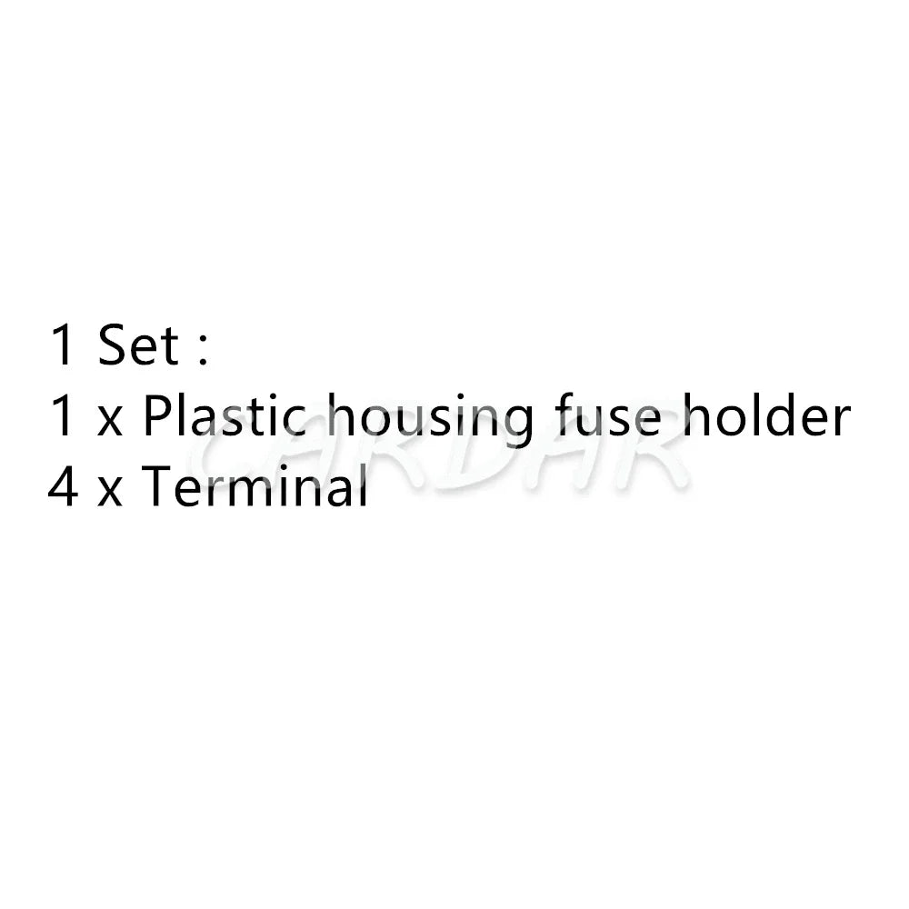 2 Way Mini Blade Type Fuse Holder Small In-line InLine Fuse Holders With Crimp Terminal