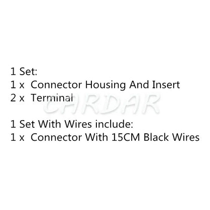 2 Pin 3.5 Series Automobile Water Jet Motor 1.4T Supercharger Wiring Harness Unsealed Socket Car Connector