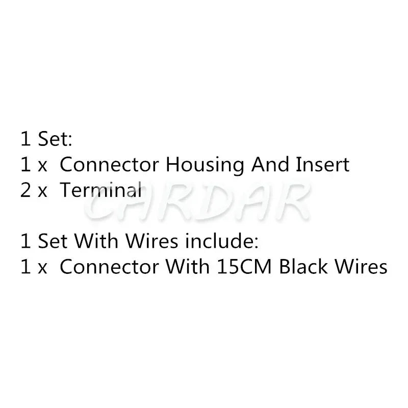 2 Pin Auto Wire Harness Socket 6189-0641 White Car Plastic Housing Unsealed Connector with Terminals