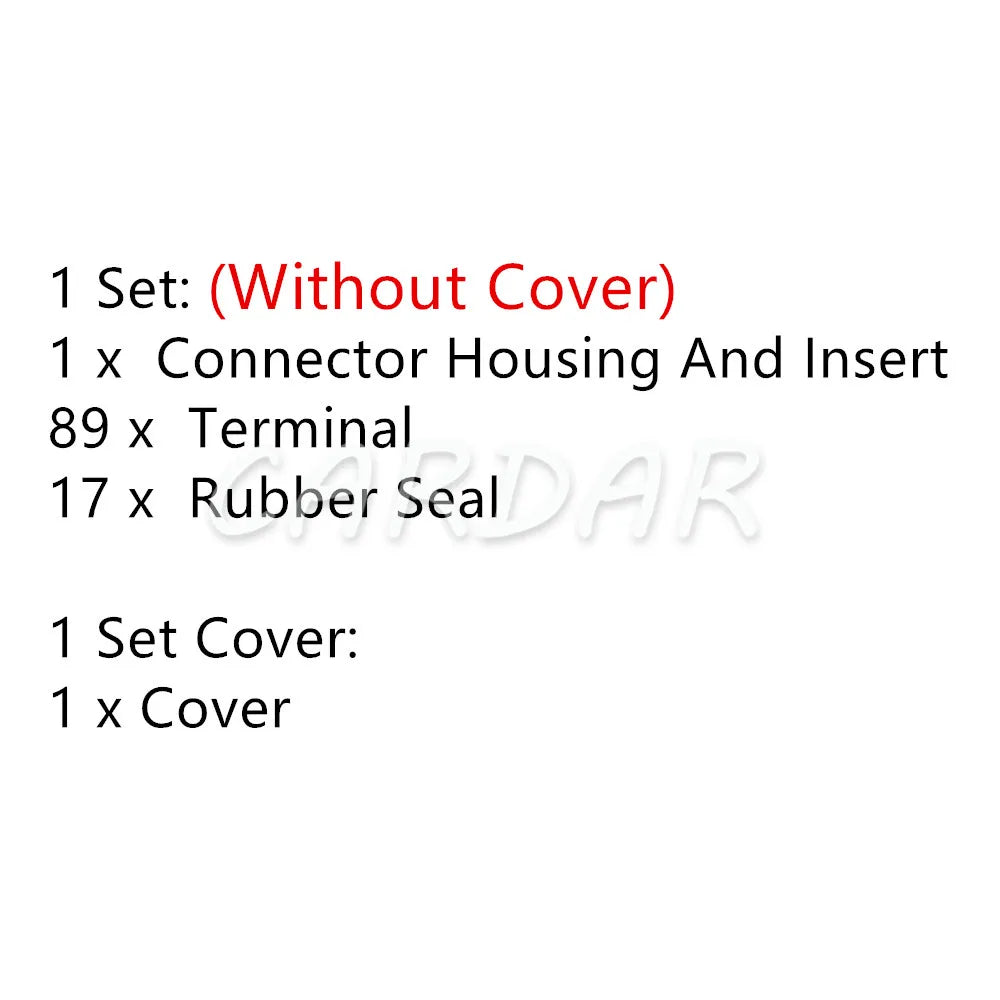 89 Pin 1928404195 1928404196 Auto PC Board Socket EDC7 Common Rail ECU Connector 1 928 404 195 Engine Transmission Plugs